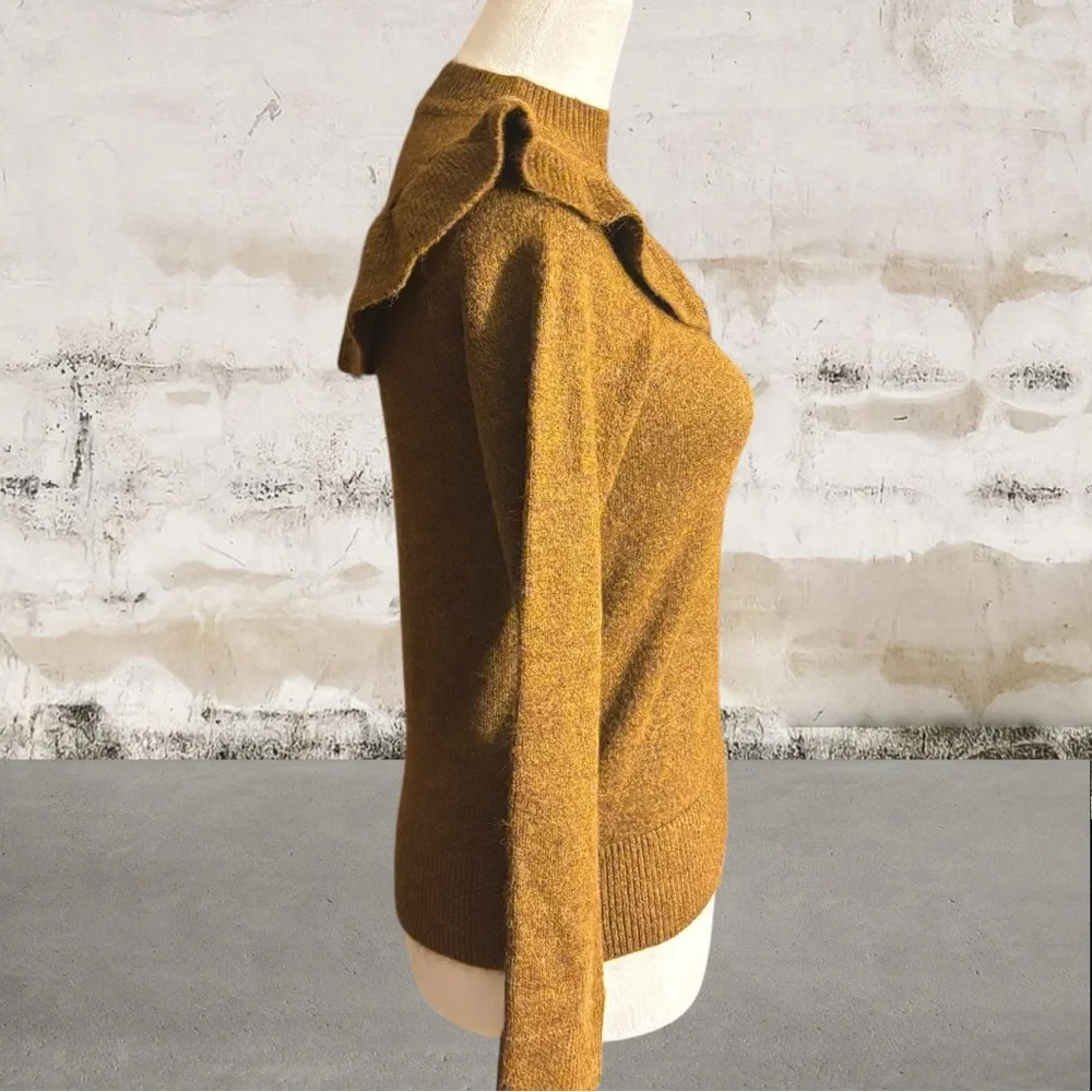 Greylin Women's Golden Brown Knit Sweater Size XS - Picture 3 of 6